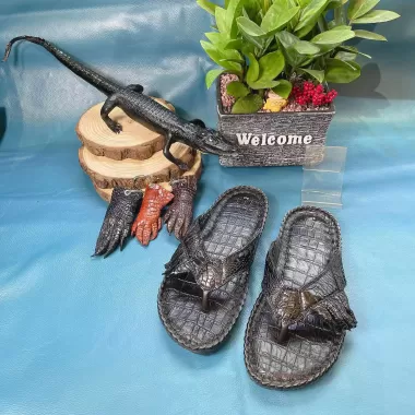 Dép Kẹp Cao Cấp Da Cá Sấu 1DCS01